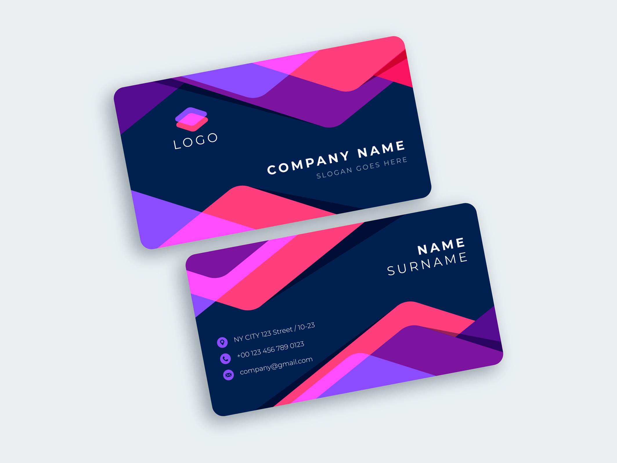 Round Corner Business Cards